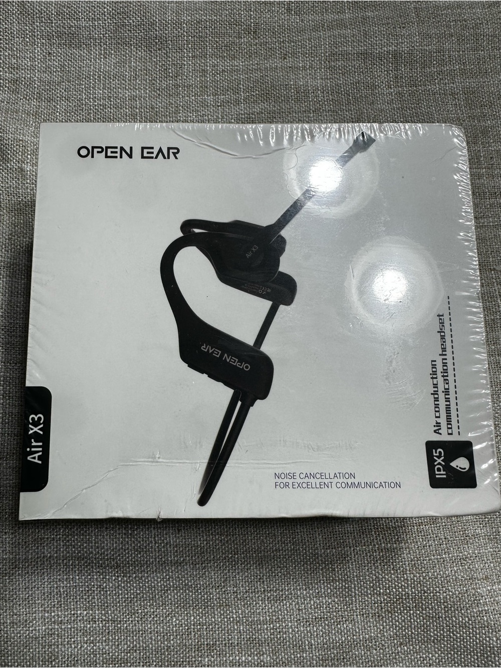 Air X3 Black Open-Ear Headphones
